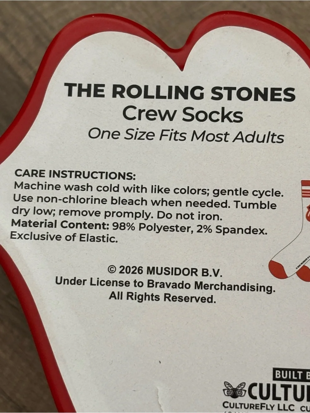 NWT The Rolling Stones Socks - Picture 7 of 12